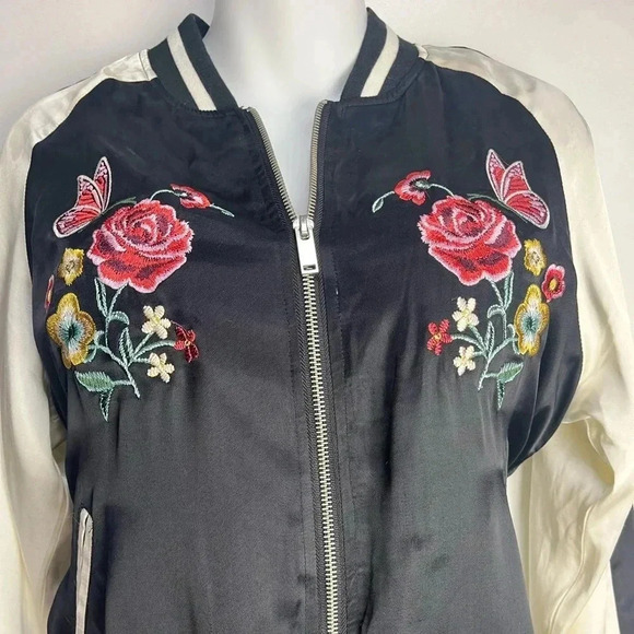 Forever 21 Floral Satin Souvenir Jacket - Picture 6 of 9